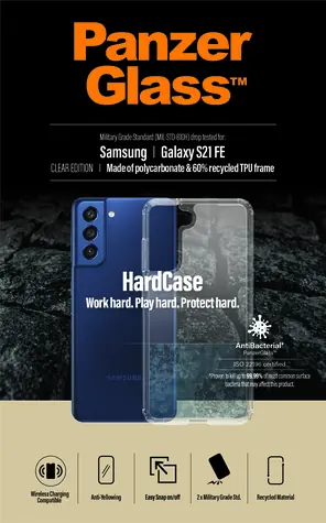 PanzerGlass Pouzdro HardCase AB pro Samsung Galaxy S21 FE transparentní