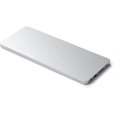 Satechi USB-C Slim Dock stříbrná / Dokovací stanice pro Apple iMac 24" 2021/2023 / 2x USB-C / 2x USB-A / microSD / SD 