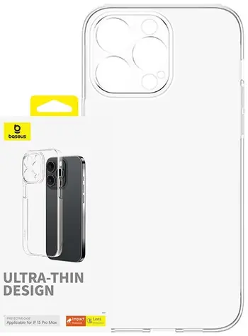 Baseus P60157204203-03 OS-Lucent Series Pouzdro pro Apple iPhone 15 ProMax transparentní