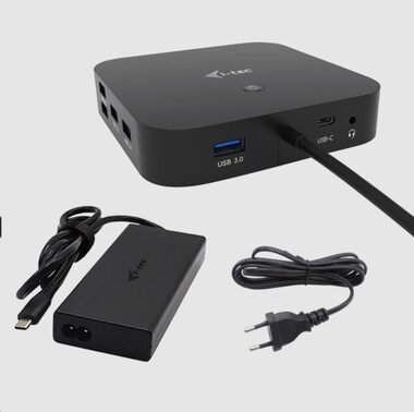i-tec USB-C Triple 4K Dock Pro 100W + adaptér 100W / 2× DP & 1× HDMI & RJ-45 & 3× USB 3.0 & 2× USB 2.0 & 2× USB-C
