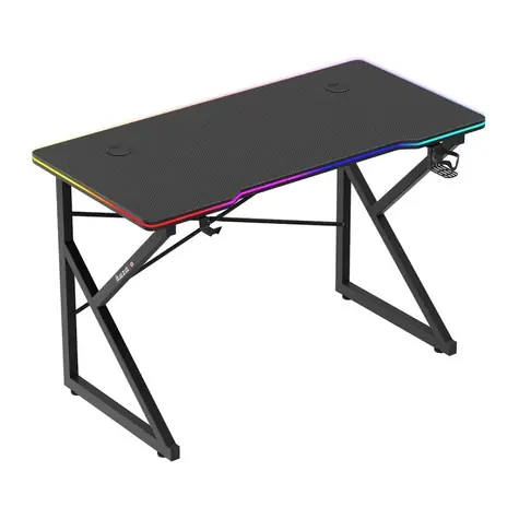 Huzaro Hero 1.7 RGB černá / Herní stůl / 120 x 60 x 75 cm