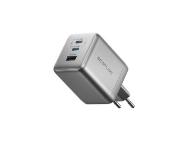 EcoFlow RAPID Pro nabíječka stříbrná / 2x USB-C + 1x USB-A / 100W / GaN
