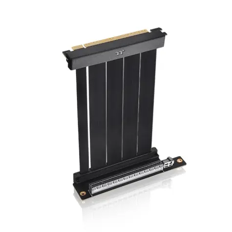 Thermaltake PCI-E 4.0 Dual 90 Riser Cable 13cm černá / Prodlužovací kabel PCI-E