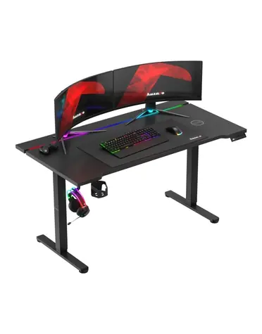 Huzaro Hero 8.7 RGB černá / Elektrický herní stůl / 140 x 70 x 72 - 118 cm