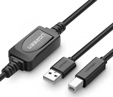 Ugreen US122 Active kabel pro tiskárnu 15m / USB 2.0 A-B