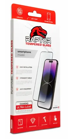 SWISSTEN RAPTOR DIAMOND ULTRA CLEAR 3D Temperované sklo pro Apple iPhone 17 černá