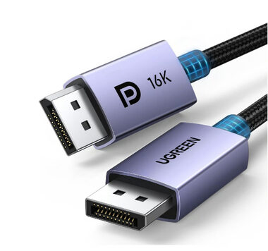 Ugreen DP118 DisplayPort (samec) - DisplayPort (samec) kabel 2 m stříbrná