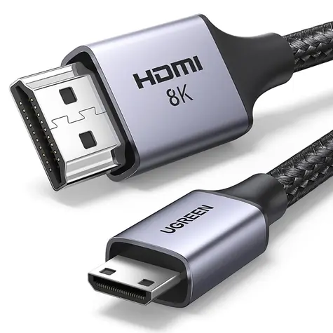 Ugreen HD163 HDMI Mini - HDMI kabel 1m černá / 8K 60Hz 
