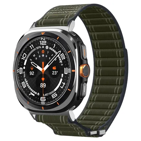 Spigen Fabric Band (hook-and-loop) pro Samsung Galaxy Watch Ultra 47mm zelená