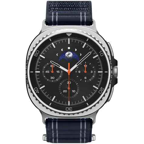Spigen Fabric Band (hook-and-loop) pro Samsung Galaxy Watch 8 46mm/44mm/40mm modrá