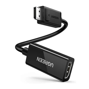 Ugreen 40362 DisplayPort na HDMI video kabel adaptér černá / 0.25 m 