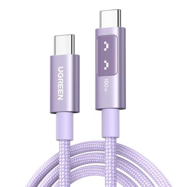 Ugreen 65092 Uno USB-C/USB-C PD Fast Charging Cable 1m fialová / 100 W