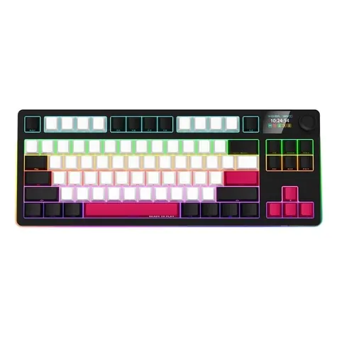 Lorgar KBP70TKLW (CZ&SK) černá/červená / bezdrátová herní klávesnice 75% / CZ&SK / 2.4GHz / BT 5.0 / RGB