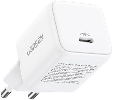 Ugreen Nexode N Series X513 GaN bílá / 1x USB-C / 30W