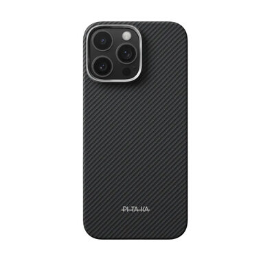 Pitaka Ultra-Slim PitaTap Case ochranný kryt pro Apple iPhone 16 Pro šedo-černá