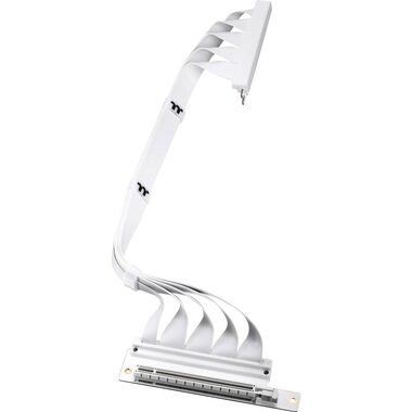 Thermaltake PCI-E 4.0 Dual 90° Riser kabel 40 cm bílá