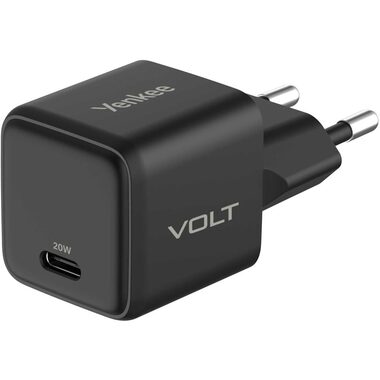 YENKEE YAC G20 VOLT BK USB C 20W GaN černá / nabíječka / 20W / 2.4A / QC 3.0
