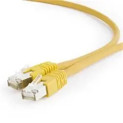 Gembird PP6A-LSZHCU CAT6A SFTP 0.25 m žlutá
