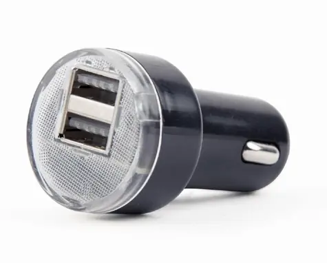 Gembird EG-U2C2A-CAR-02 černá / nabíječka do auta / 2x USB-A