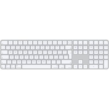 Apple Magic Keyboard s Touch ID a numerickou částí CZ bílo-stříbrná / USB-C / CZ layout