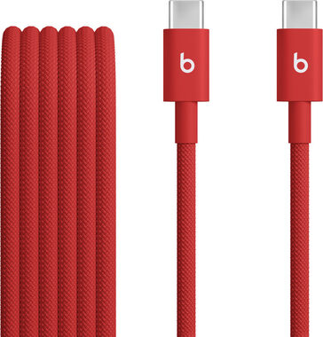 Beats kabel USB-C (M) - USB-C (M) 1.5 m červená / opletený / 60W