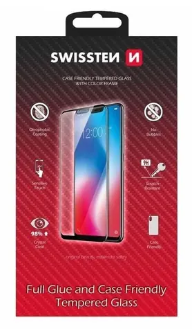 SWISSTEN Ochranné sklo CASE FRIENDLY pro Xiaomi 17 PRO 5G černá