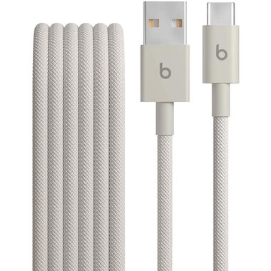 Beats kabel USB-A (M) - USB-C (M) 1.5 m šedá / opletený
