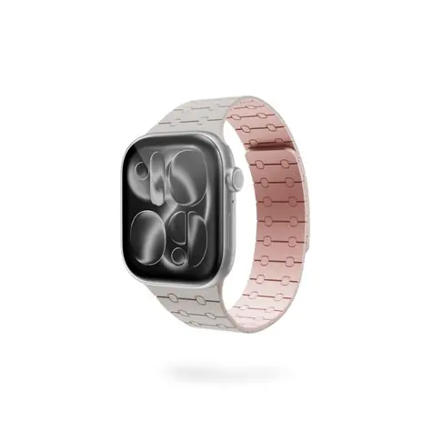Epico Magnetic+ Silicone magnetický řemínek pro Apple Watch SE (40mm)/Series 1-11 (38/40/41/42mm) bílá