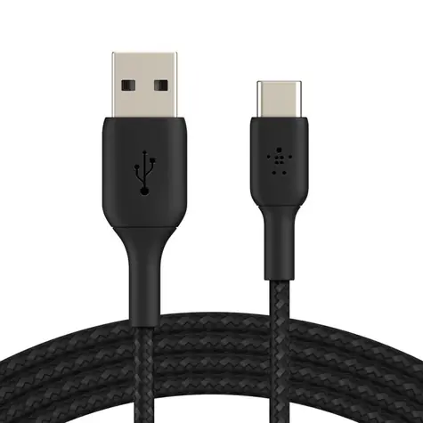 Belkin BOOST CHARGE kabel opletený USB-A na USB-C černá / 2m