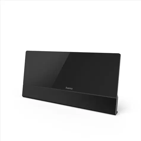 Hama aktivní pokojová TV anténa Premium černá / DVB-T2 / plochá