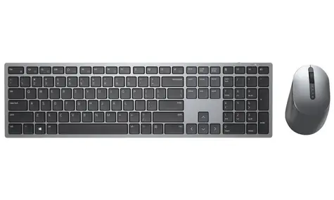 Rozbaleno - DELL KM7321W DE šedá / Set bezdrátové klávesnice a myši / DE / 2.4GHz / Bluetooth / USB / rozbaleno