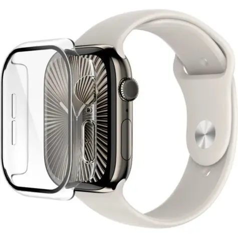 Belkin ScreenForce 2v1 ochranné pouzdro pro Apple Watch Series 10 (46 mm) čirá