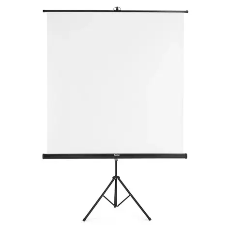 Hama projekční plátno se stativem 2v1 bílá / 155x155 cm / úhlopříčka 219 cm / přenosné 