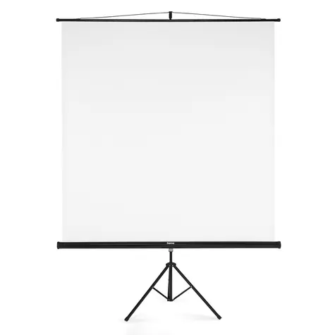 Hama projekční plátno se stativem 2v1 bílá / 180x180 cm / úhlopříčka 255 cm / přenosné 