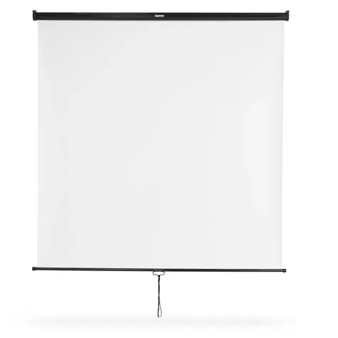 Hama projekční plátno rolovací bílá / 175x175 cm / úhlopříčka 247 cm / montáž na strop nebo zeď
