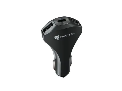Navitel USP45 SLIM nabíječka do auta černá / 2x USB-A / USB-C