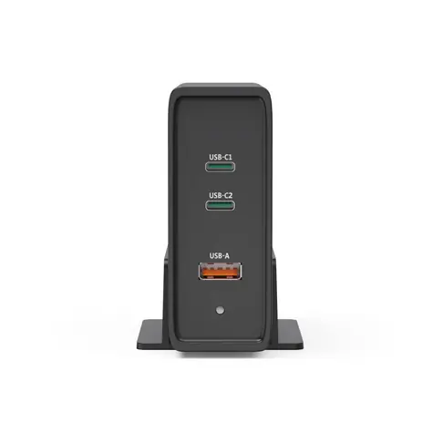 Hama USB nabíjecí stanice GaN černá / 2x USB-C PD / 1x USB-A QC / 140 W