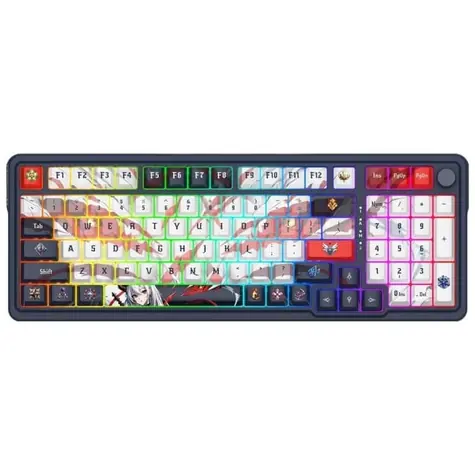 Redragon K686AK-RGB-PRO Eisa bílo-šedá / Herní klávesnice / mechanická / RGB / USB-C / BT / US