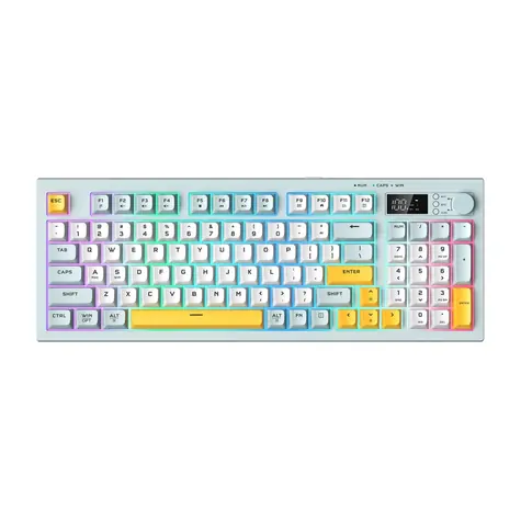 ONIKUMA G80 / Herní klávesnice / Bluetooth 5.0 / USB-C / RGB
