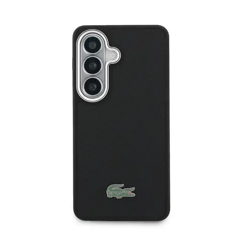 Lacoste Petit Pique Metal Logo Magnetic Zadní Kryt pro Samsung Galaxy S26+ Black