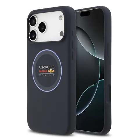 Red Bull Silicone Blue Ring MagSafe Zadní Kryt pro iPhone 17 Pro Max Navy