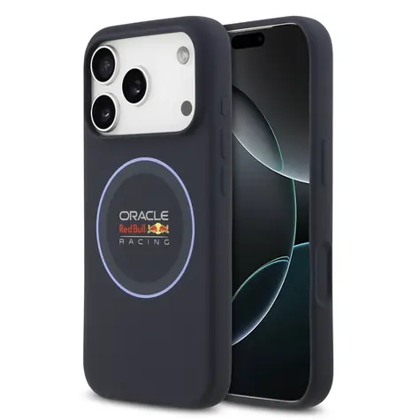 Red Bull Silicone Blue Ring MagSafe Zadní Kryt pro iPhone 17 Pro Navy
