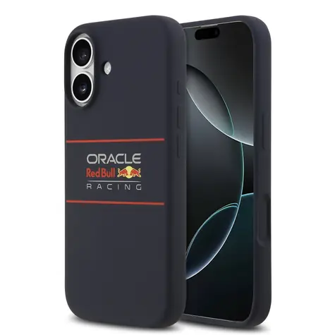 Red Bull Silicone Horizontal Logo MagSafe Zadní Kryt pro iPhone 17 Navy