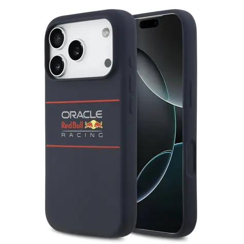 Red Bull Silicone Horizontal Logo MagSafe Zadní Kryt pro iPhone 17 Pro Max Navy