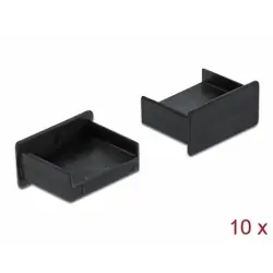 Delock Prachová záslepka pro USB Type-A samice samice bez uchopení 10 kusu černá