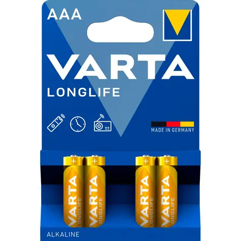 Varta Longlife Baterie AAA 40ks / 1.5V / alkalická / v boxu