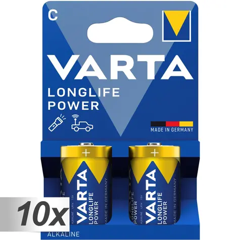 Varta Longlife Baterie Baby C LR 14 / 1.5V / alkalická / 20ks / v boxu