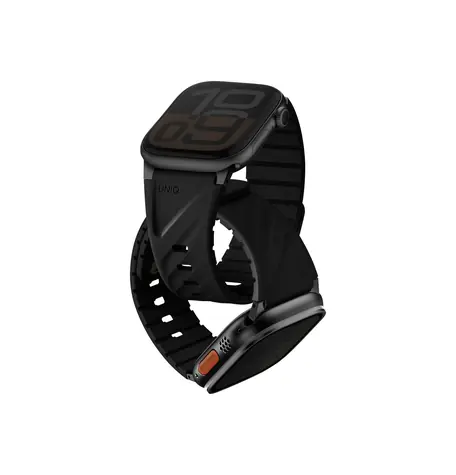 UNIQ Fluo magnetický řemínek pro Apple Watch 49/46/45/44/42/41/40 mm, Midnight black