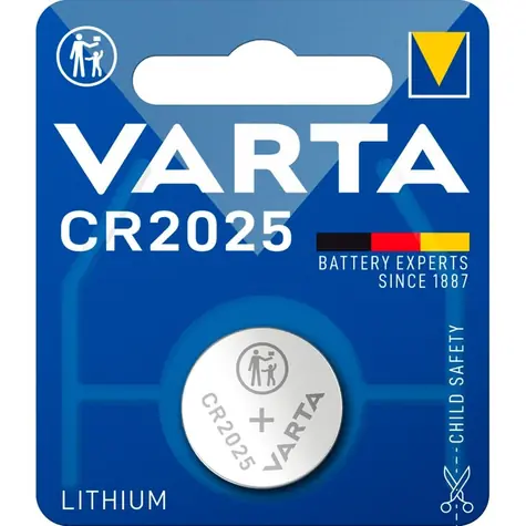 Varta Knoflíková baterie CR2025 100ks / 3.0V / 165 mAh / lithium / v boxu