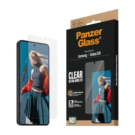 PanzerGlass Samsung Galaxy S26 s instalačním rámečkem